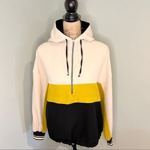Zara zip pullover with hood